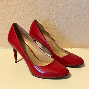 Michael Kors red pumps